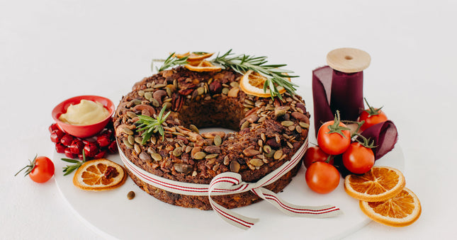Festive Nut Roast with Hazelnuts, Pepitas & Sage