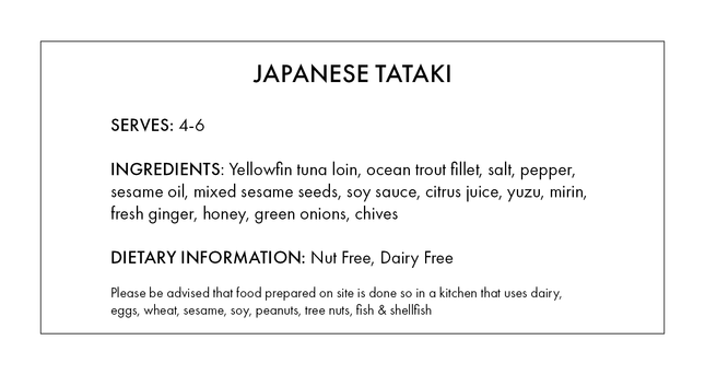 Japanese Tataki